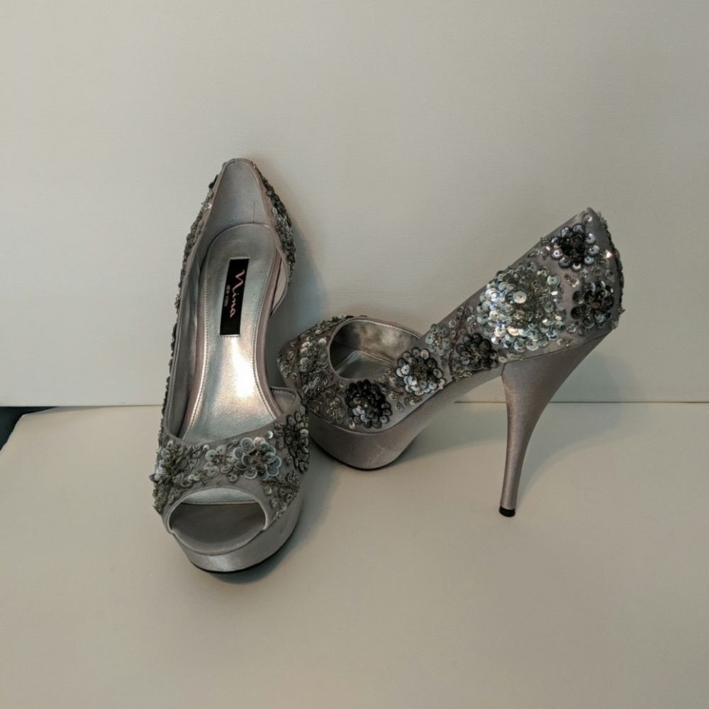 sequined heels